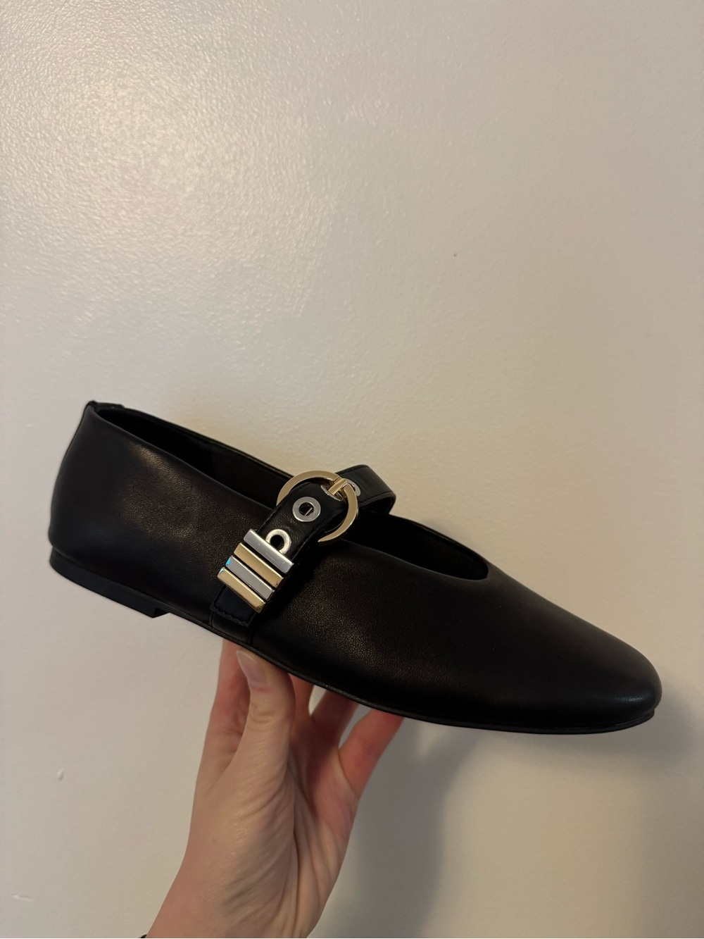 Steve Madden Lucia Ballet Flat - Mixed Metals Buckle - Picture 4 of 4